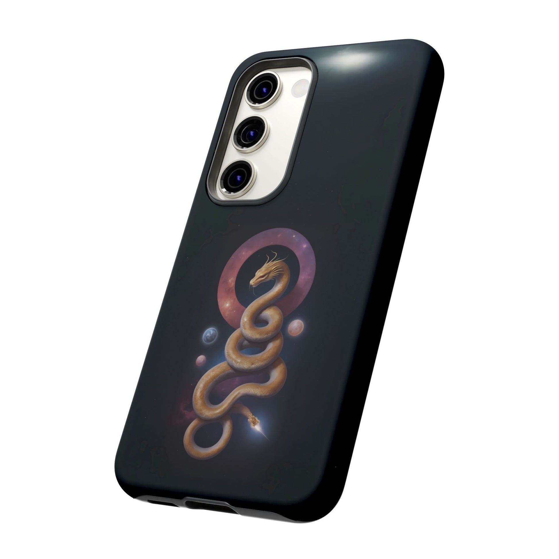 Chinese Zodiac Snake Custom Phone Case for iPhone 8–16 Pro Max, Pixel 5–8 Pro, Galaxy S10–S24 Ultra - Designed by Thalia