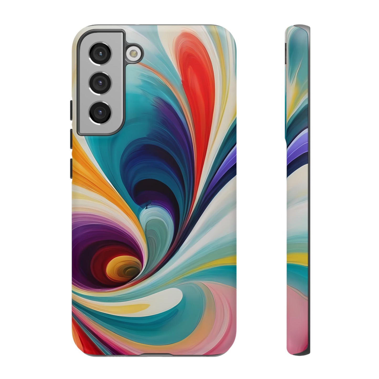 Abstract Elegance Phone Case for iPhone 8–16 Pro Max, Pixel 5–8 Pro, Galaxy S10–S24 Ultra - Designed by Thalia