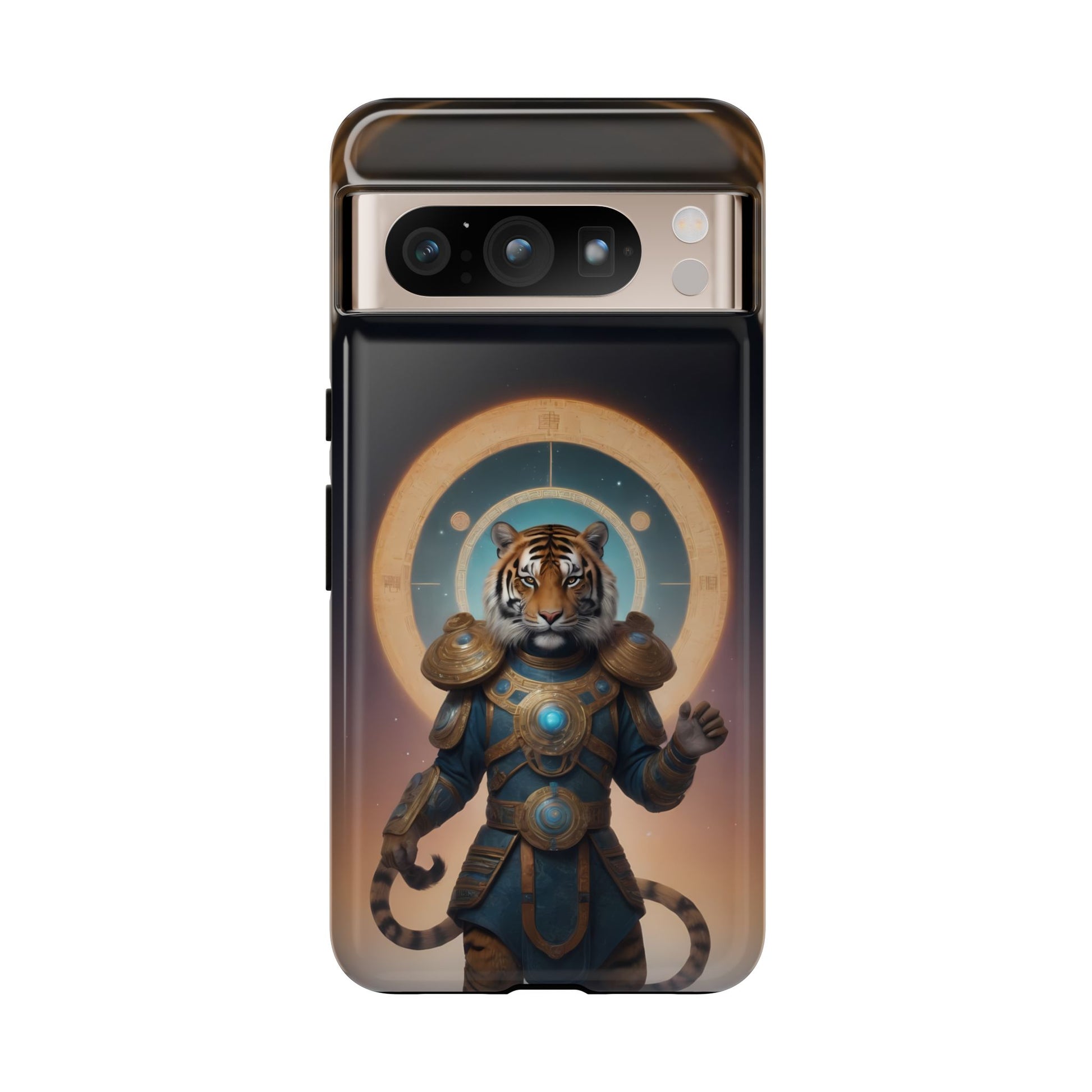 Chinese Zodiac Tiger Phone Case for Google Pixel 8 Pro, Pixel 8, Pixel 7, Pixel 6 Pro, Pixel 6, Pixel 5 5G - Designed by Thalia