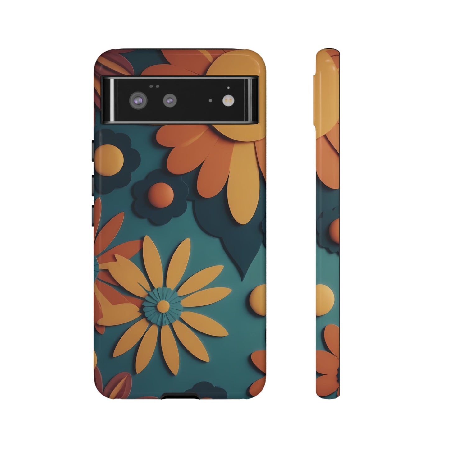 70s Retro Phone Case for iPhone 8–16 Pro Max, Pixel 5–8 Pro, Galaxy S10–S24 Ultra - Designed by Thalia