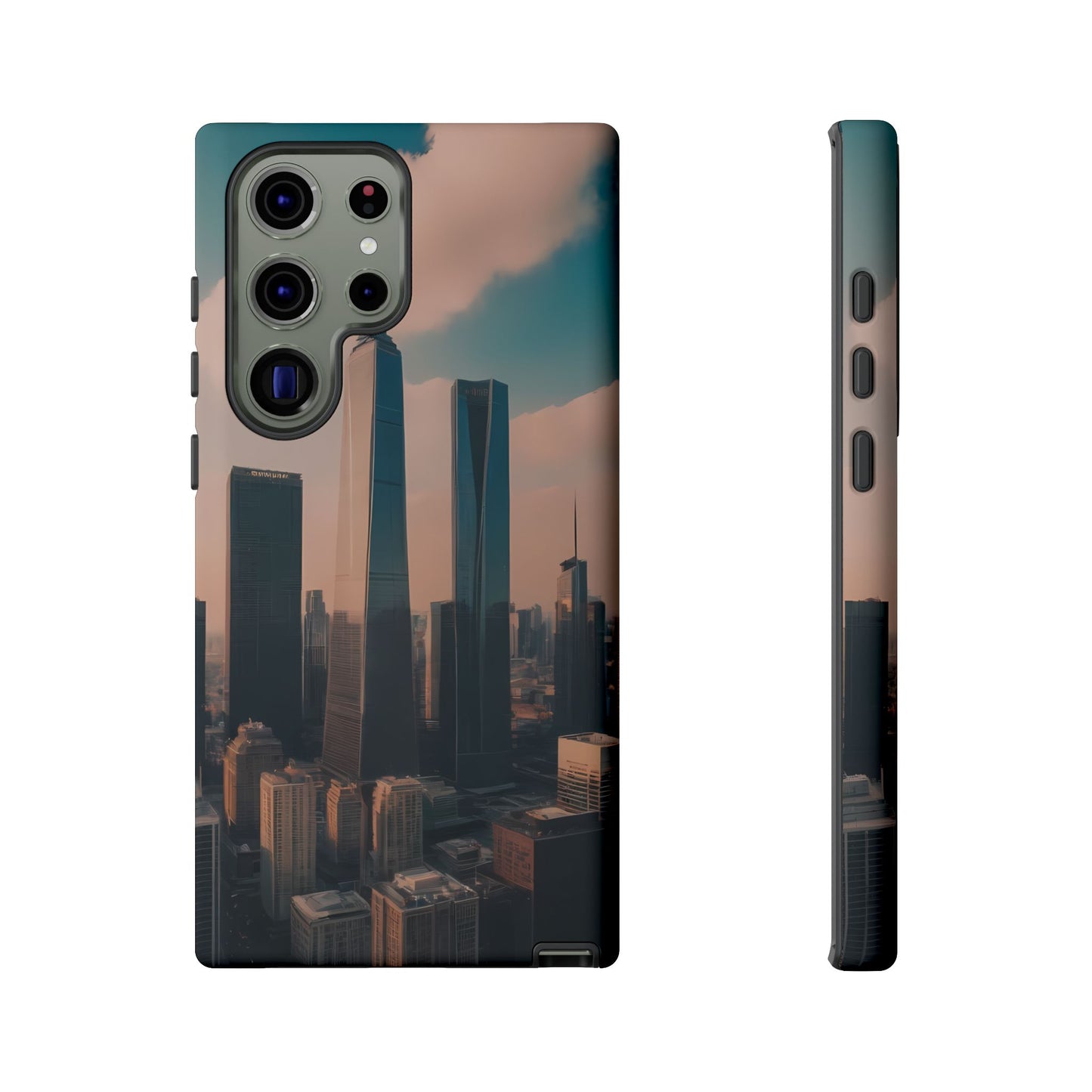 City Skylines Custom Phone Case for Samsung Galaxy S10–S10 Plus, S20–S20 Ultra, S21, S22, S23, S24 Ultra - Designed by Thalia