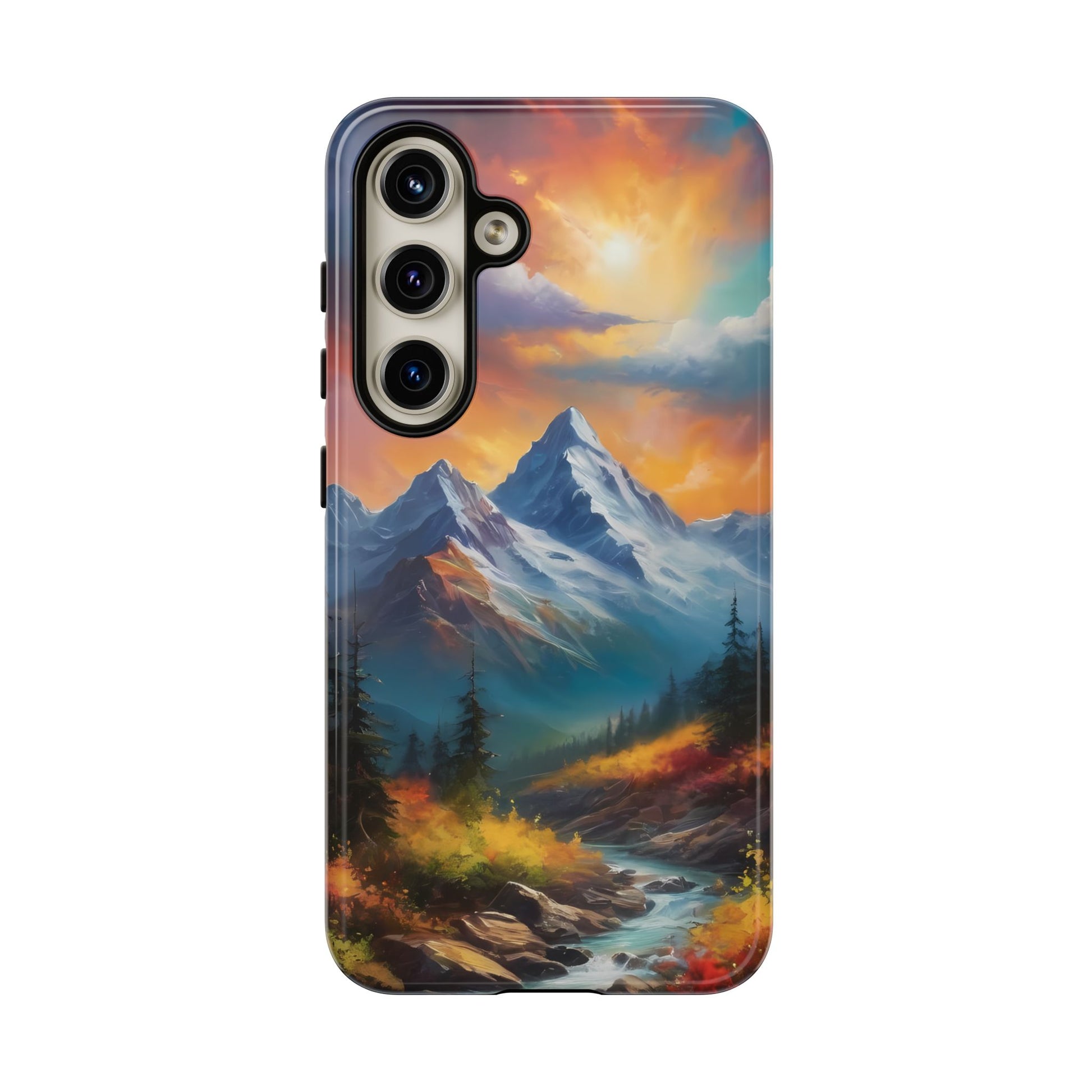 Mystic Mountains Phone Case for iPhone 8–16 Pro Max, Pixel 5–8 Pro, Galaxy S10–S24 Ultra - Designed by Thalia