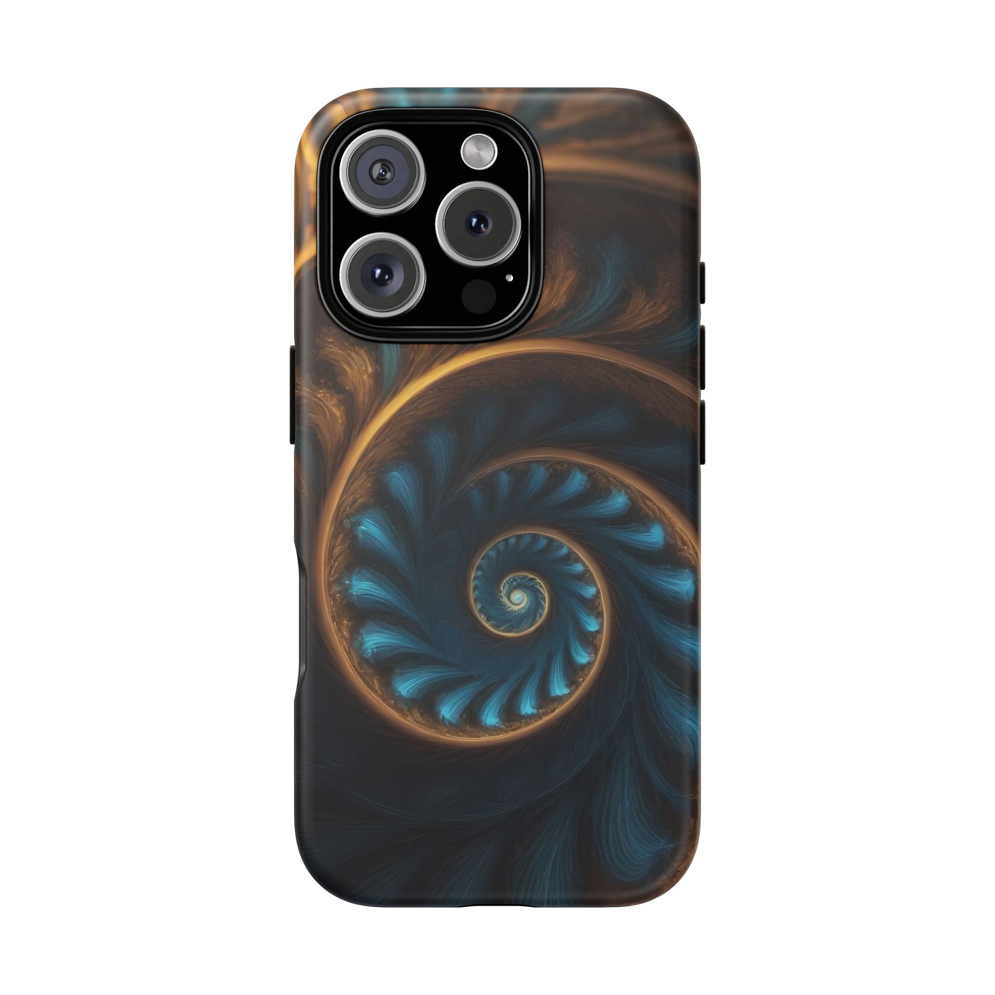 3D Fractal Phone Case for iPhone 8–16 Pro Max, Pixel 5–8 Pro, Galaxy S10–S24 Ultra - Designed by Thalia