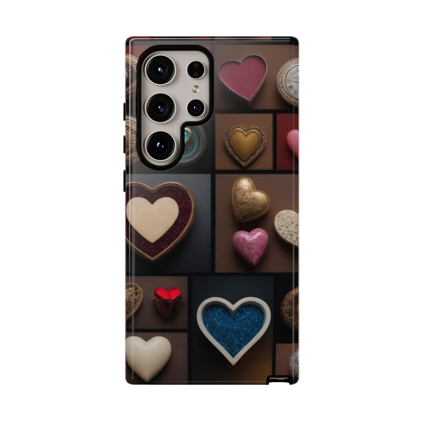 Love Button Phone Case for iPhone 8–16 Pro Max, Pixel 5–8 Pro, Galaxy S10–S24 Ultra - Designed by Thalia