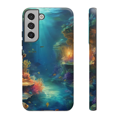 Oceanic Depths Custom Phone Case for Samsung Galaxy S10–S10 Plus, S20–S20 Ultra, S21, S22, S23, S24 Ultra - Designed by Thalia