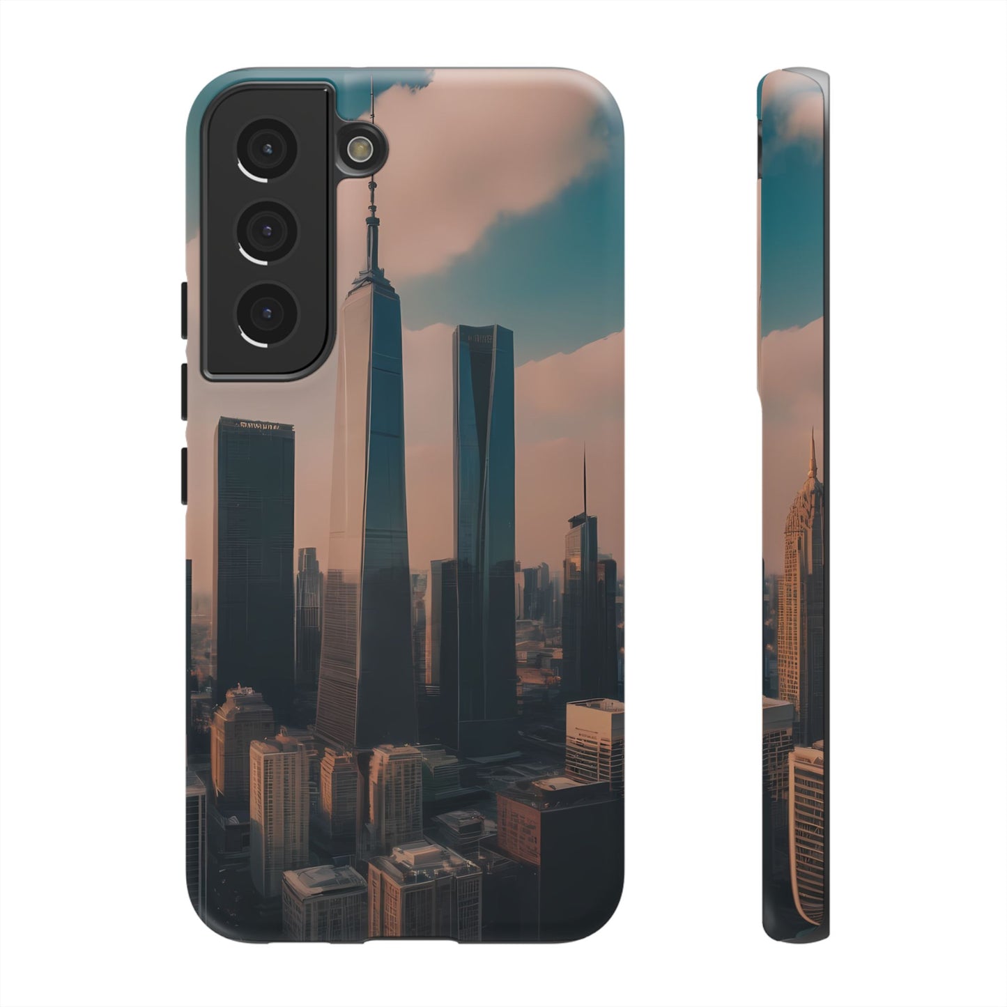 City Skylines Custom Phone Case for Samsung Galaxy S10–S10 Plus, S20–S20 Ultra, S21, S22, S23, S24 Ultra - Designed by Thalia