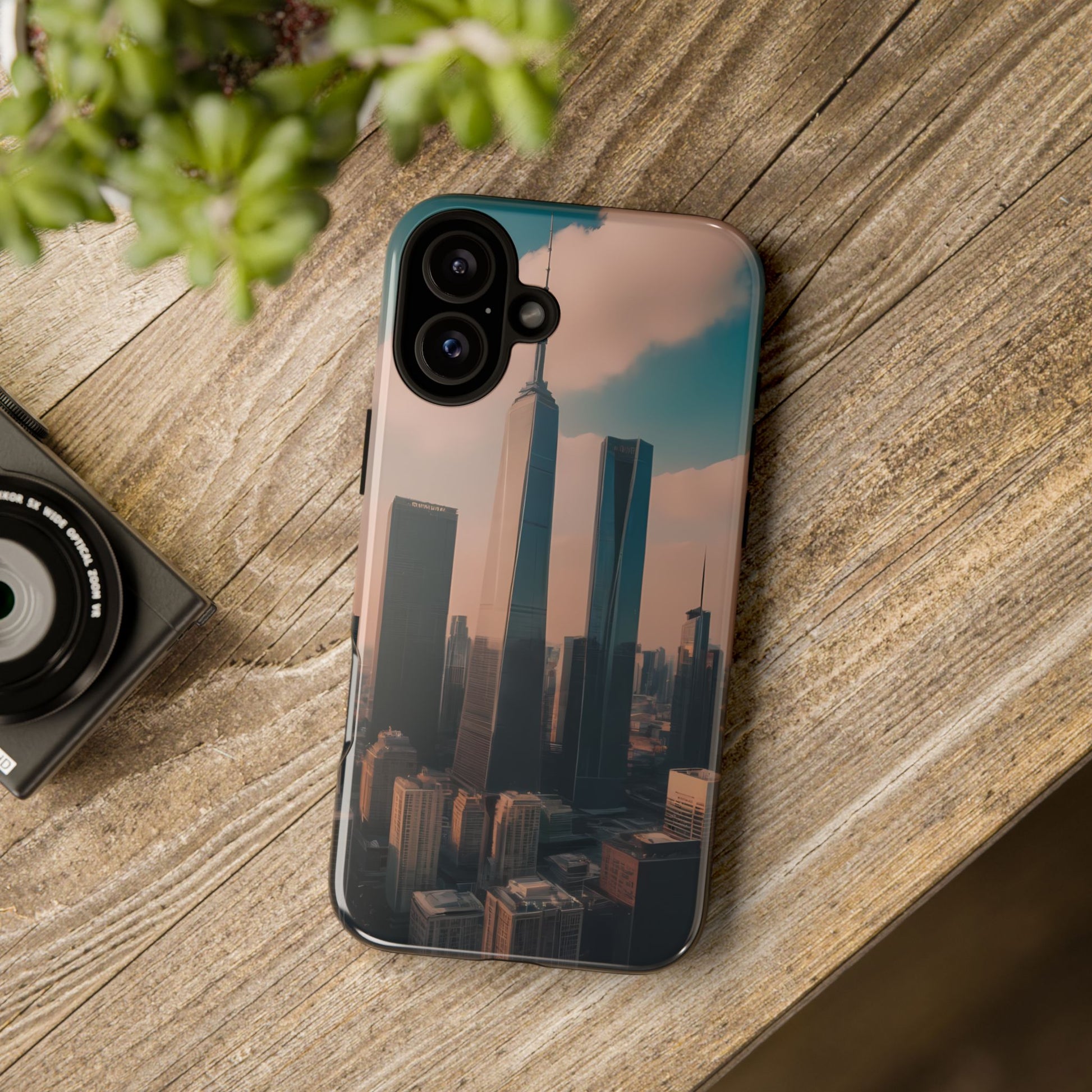 City Skylines Phone Case for iPhone 8–16 Pro Max, iPhone 8 Plus–13 Mini, iPhone XS–XS Max, iPhone 11–14 Pro Max - Designed by Thalia