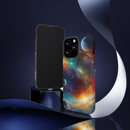 Cosmic Voyage Phone Case for iPhone 8–16 Pro Max, iPhone 8 Plus–13 Mini, iPhone XS–XS Max, iPhone 11–14 Pro Max - Designed by Thalia