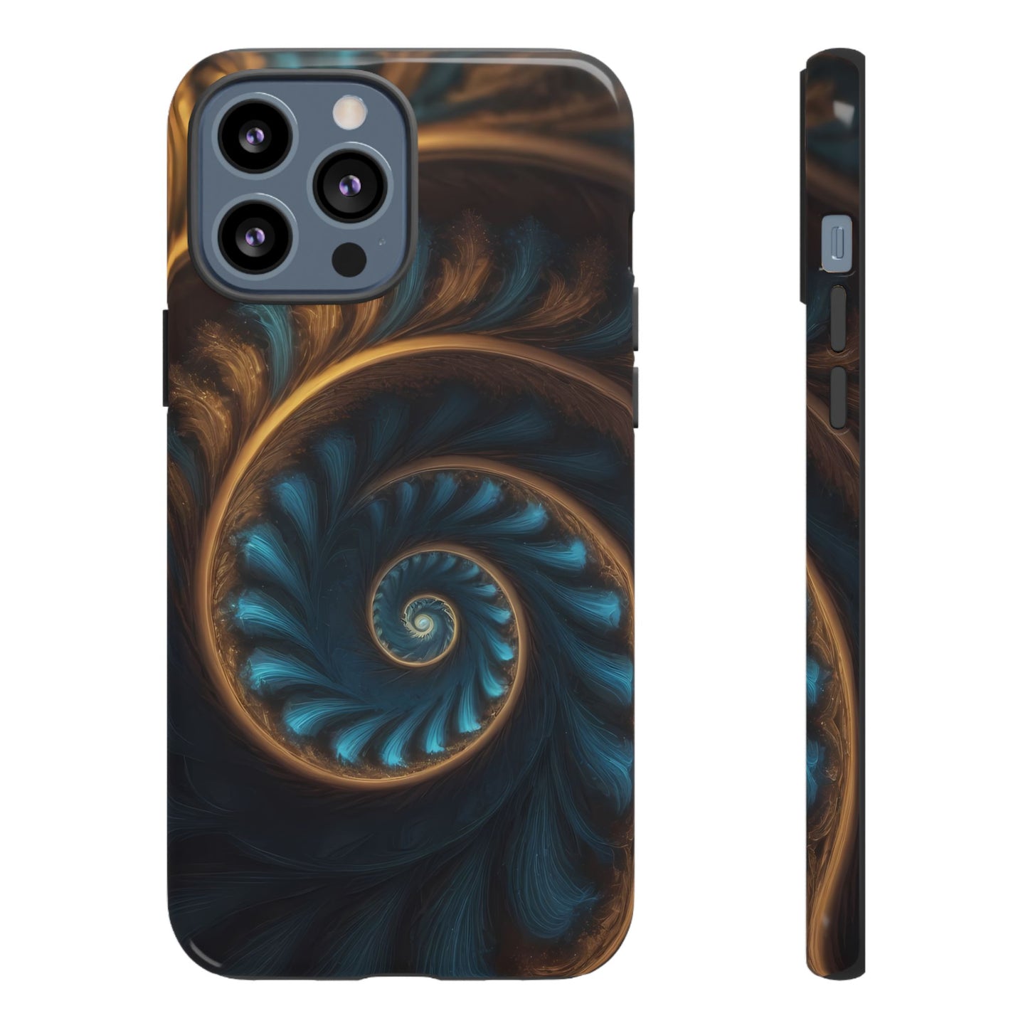 3D Fractal Custom Phone Case for iPhone 8–16 Pro Max, iPhone 8 Plus–13 Mini, XS, XR, X, 11–14 Pro Max - Designed by Thalia