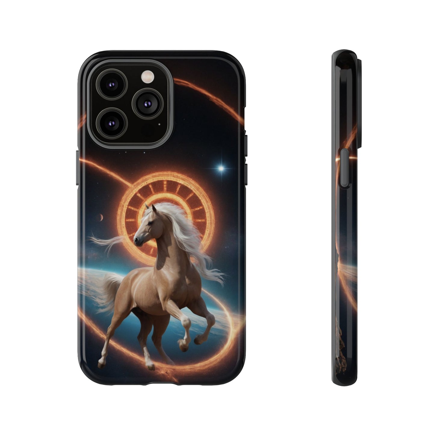 Chinese Zodiac Horse Custom Phone Case for iPhone 8–16 Pro Max, Pixel 5–8 Pro, Galaxy S10–S24 Ultra - Designed by Thalia