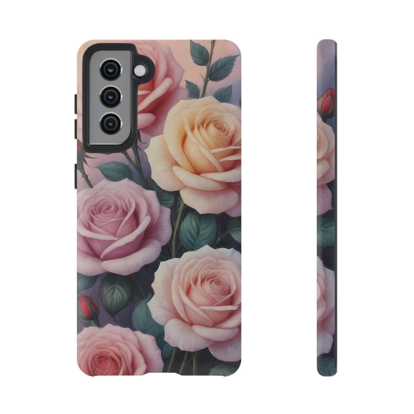 Bloom with Style - Roses Phone Case for iPhone 8–16 Pro Max, Pixel 5–8 Pro, Galaxy S10–S24 Ultra - Designed by Thalia