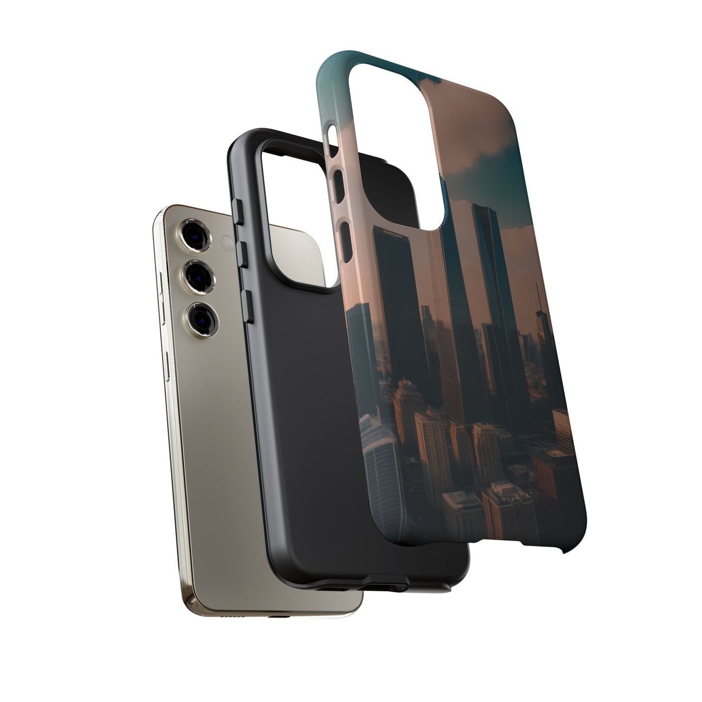 City Skylines Custom Phone Case for Samsung Galaxy S10–S10 Plus, S20–S20 Ultra, S21, S22, S23, S24 Ultra - Designed by Thalia