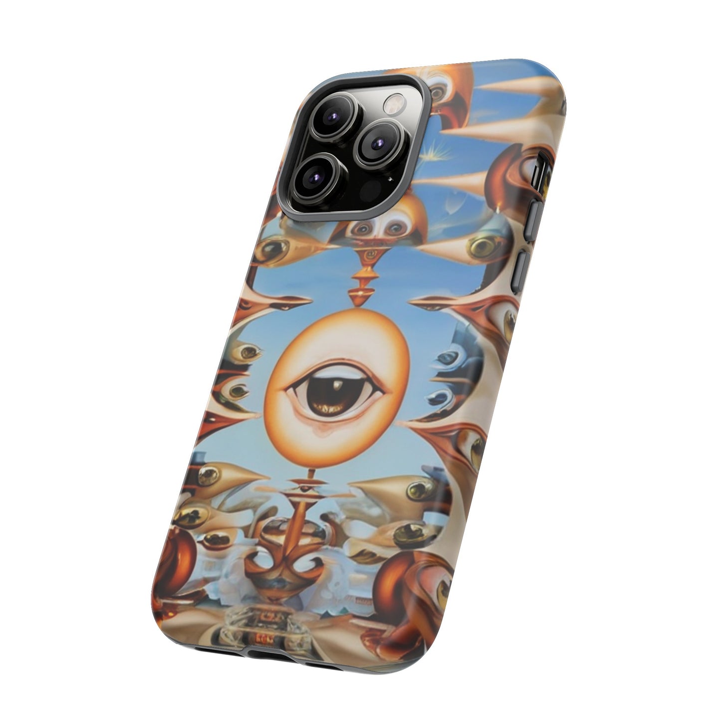 Surreal Suspect Phone Case for iPhone 8–16 Pro Max, Pixel 5–8 Pro, Galaxy S10–S24 Ultra - Designed by Thalia