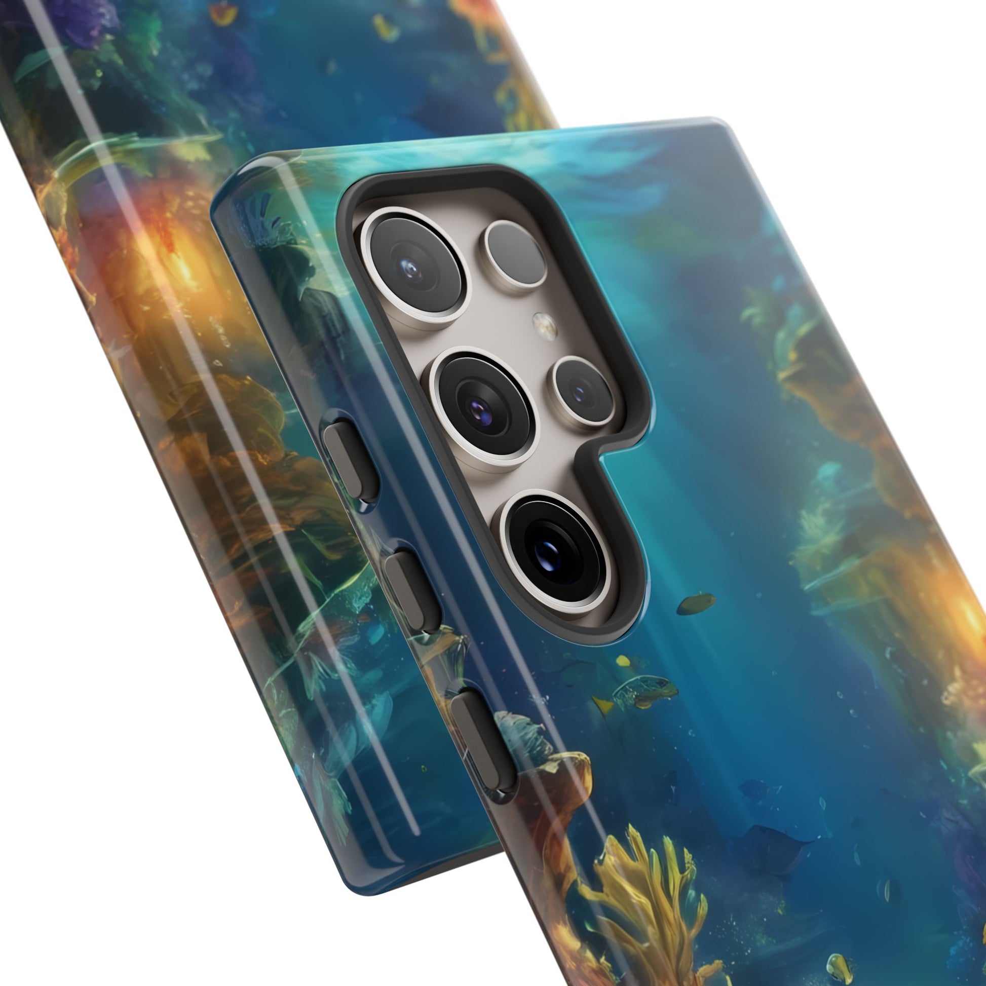 Oceanic Depths Custom Phone Case for Samsung Galaxy S10–S10 Plus, S20–S20 Ultra, S21, S22, S23, S24 Ultra - Designed by Thalia