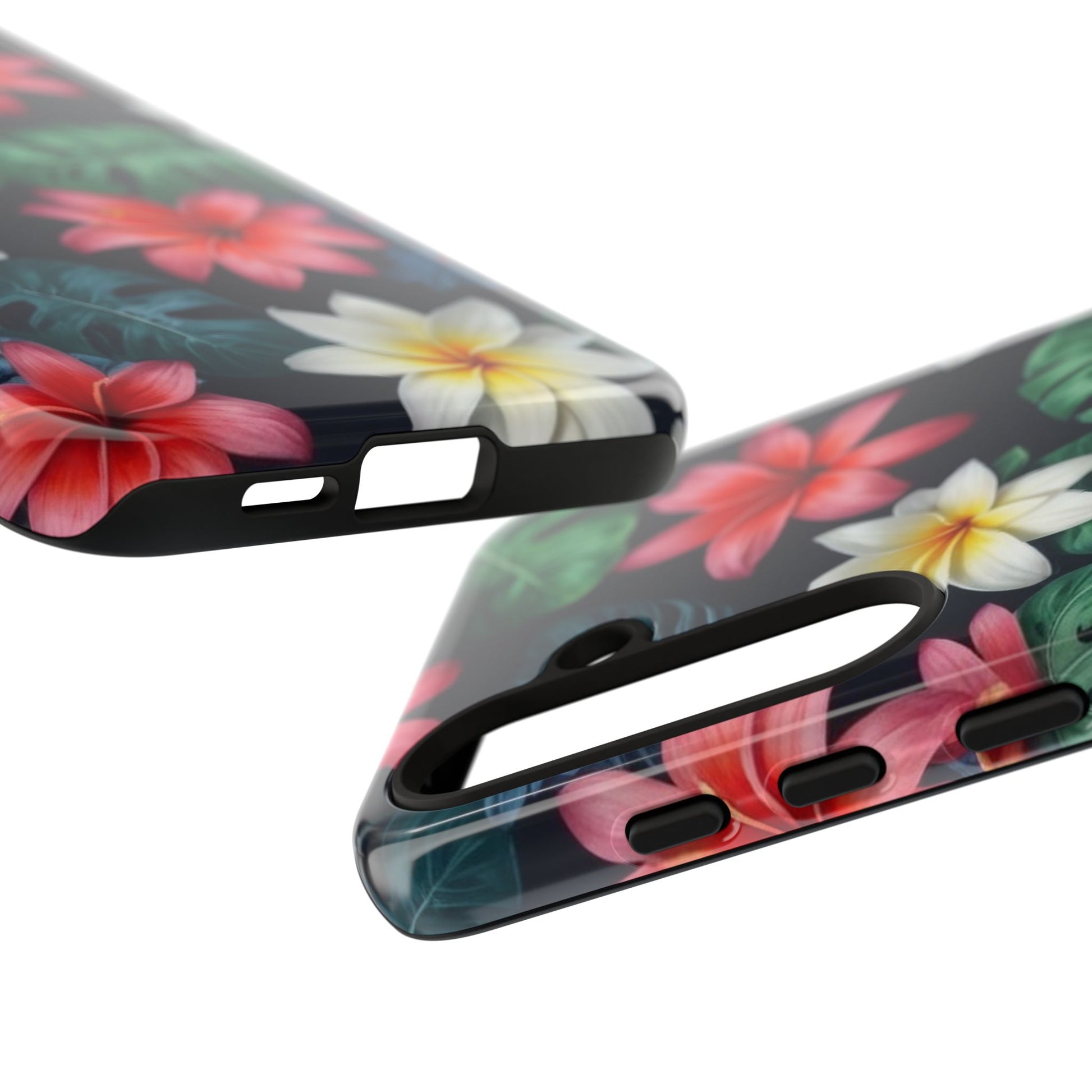 Hawaiian Flowers Custom Phone Case for Samsung Galaxy S10–S10 Plus, S20–S20 Ultra, S21, S22, S23, S24 Ultra - Designed by Thalia