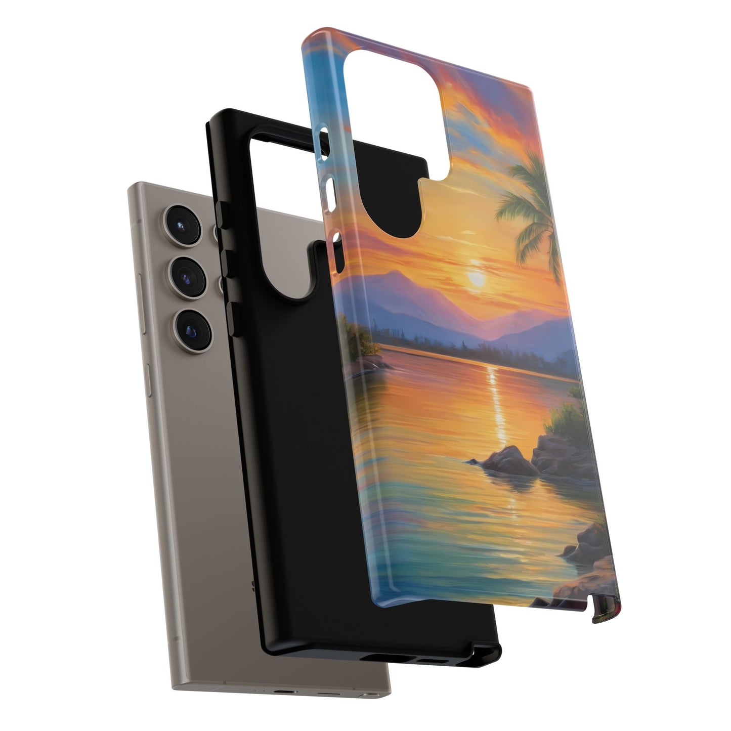 Sunset Serenade Custom Phone Case for Samsung Galaxy S10–S10 Plus, S20–S20 Ultra, S21, S22, S23, S24 Ultra - Designed by Thalia