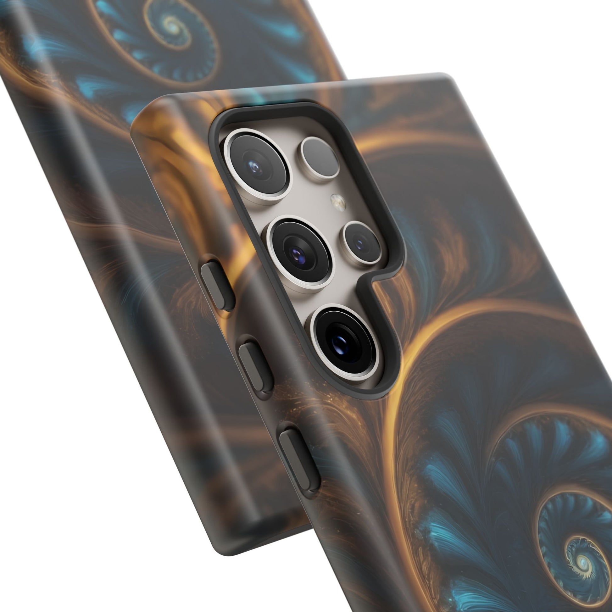 3D Fractal Phone Case for iPhone 8–16 Pro Max, Pixel 5–8 Pro, Galaxy S10–S24 Ultra - Designed by Thalia