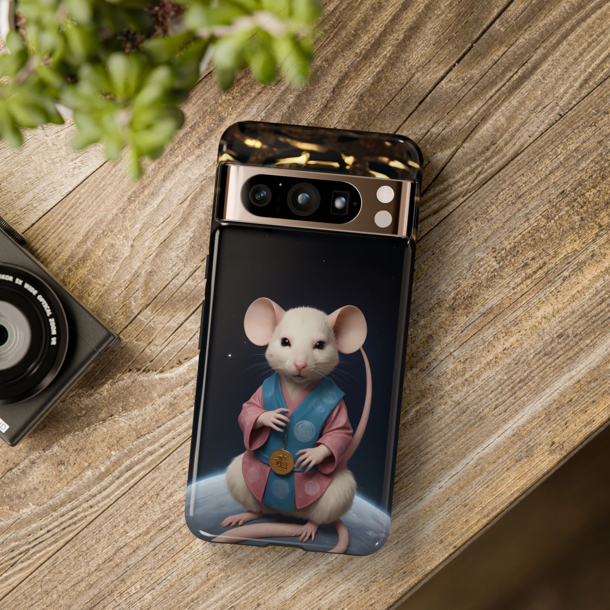 Chinese Zodiac Rat Phone Case for Google Pixel 8 Pro, Pixel 8, Pixel 7, Pixel 6 Pro, Pixel 6, Pixel 5 5G - Designed by Thalia