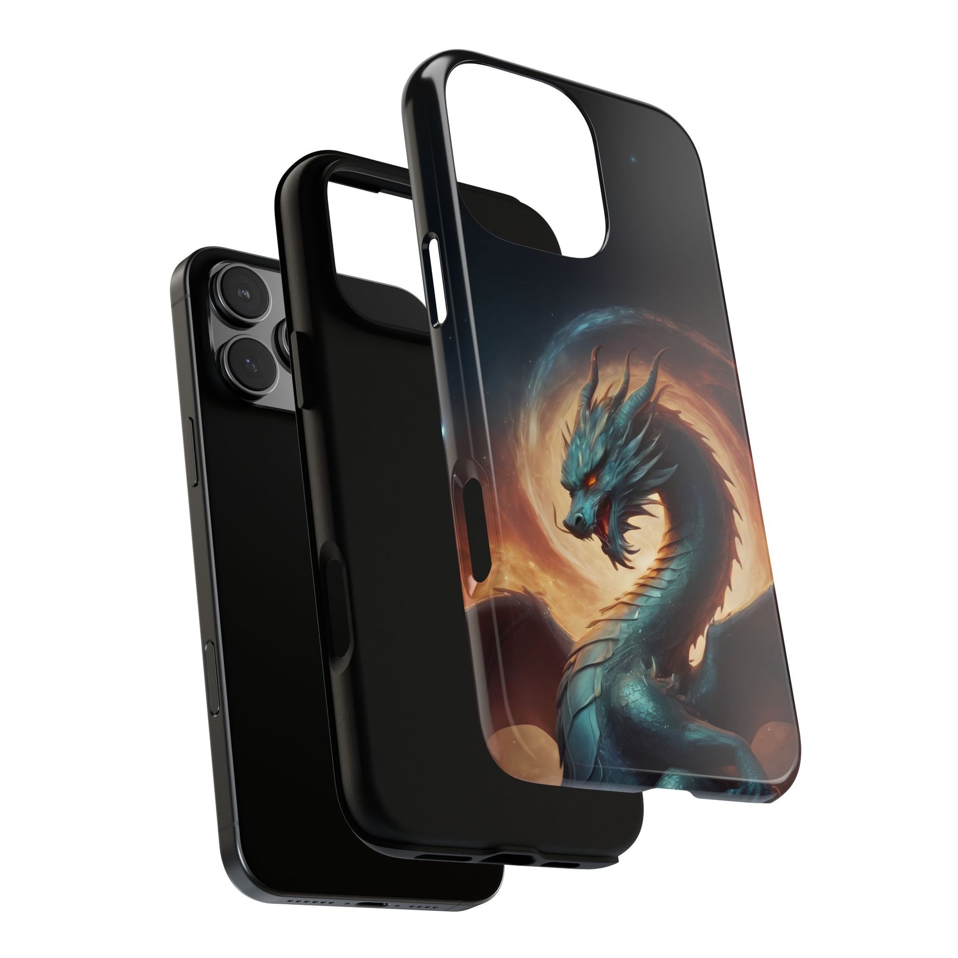 Chinese Zodiac Dragon Phone Case for iPhone 8–16 Pro Max, Pixel 5–8 Pro, Galaxy S10–S24 Ultra - Designed by Thalia