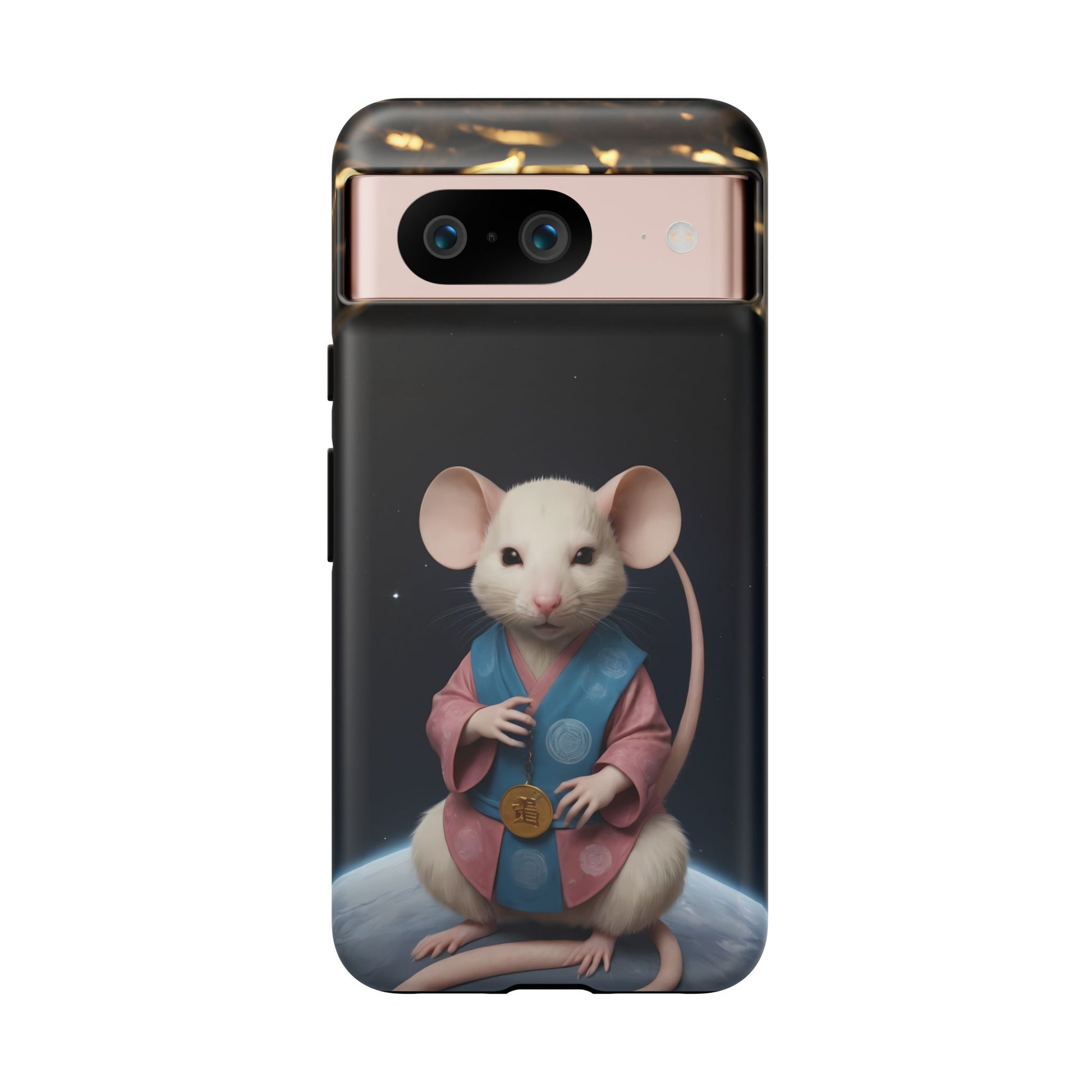 Chinese Zodiac Rat Phone Case for Google Pixel 8 Pro, Pixel 8, Pixel 7, Pixel 6 Pro, Pixel 6, Pixel 5 5G - Designed by Thalia