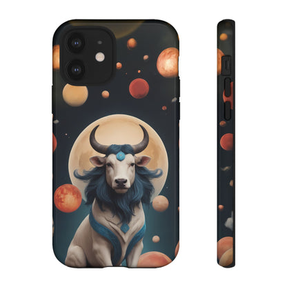 Chinese Zodiac Ox Phone Case for iPhone 8–16 Pro Max, iPhone 8 Plus–13 Mini, iPhone XS–XS Max, iPhone 11–14 Pro Max - Designed by Thalia