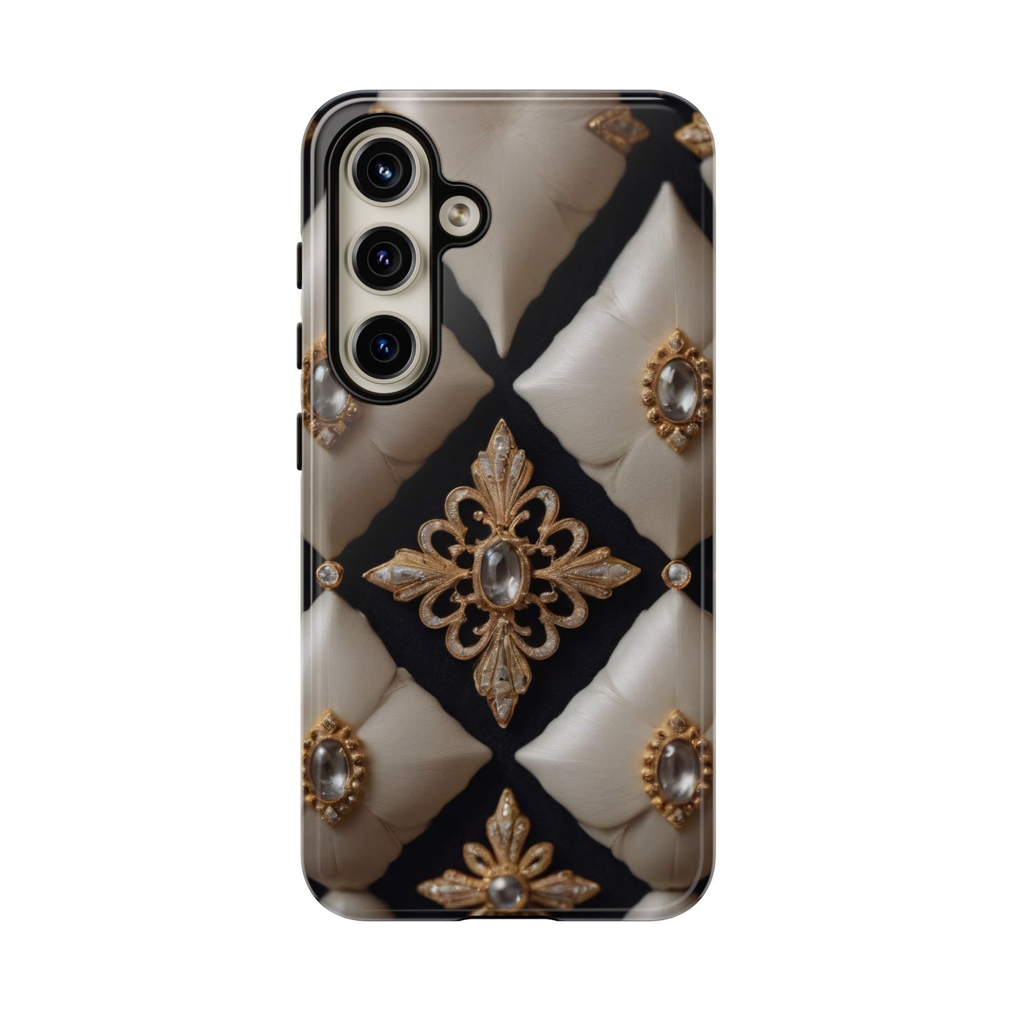 Diamond Solstice Custom Phone Case for iPhone 8–16 Pro Max, Pixel 5–8 Pro, Galaxy S10–S24 Ultra - Designed by Thalia