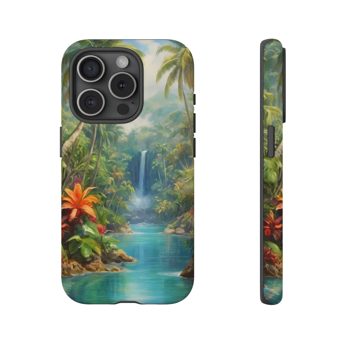 Tropical Paradise Phone Case for iPhone 8–16 Pro Max, Pixel 5–8 Pro, Galaxy S10–S24 Ultra - Designed by Thalia