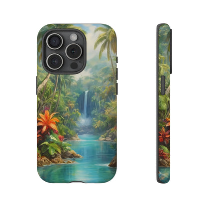 Tropical Paradise Phone Case for iPhone 8–16 Pro Max, Pixel 5–8 Pro, Galaxy S10–S24 Ultra - Designed by Thalia