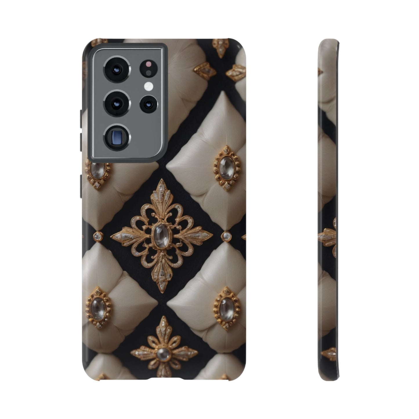 Diamond Solstice Custom Phone Case for iPhone 8–16 Pro Max, Pixel 5–8 Pro, Galaxy S10–S24 Ultra - Designed by Thalia