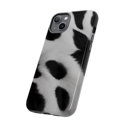 Chic Bovine Elegance Custom Phone Case for iPhone 8–16 Pro Max, iPhone 8 Plus–13 Mini, iPhone XS–XS Max, iPhone 11–14 Pro Max - Designed by Thalia