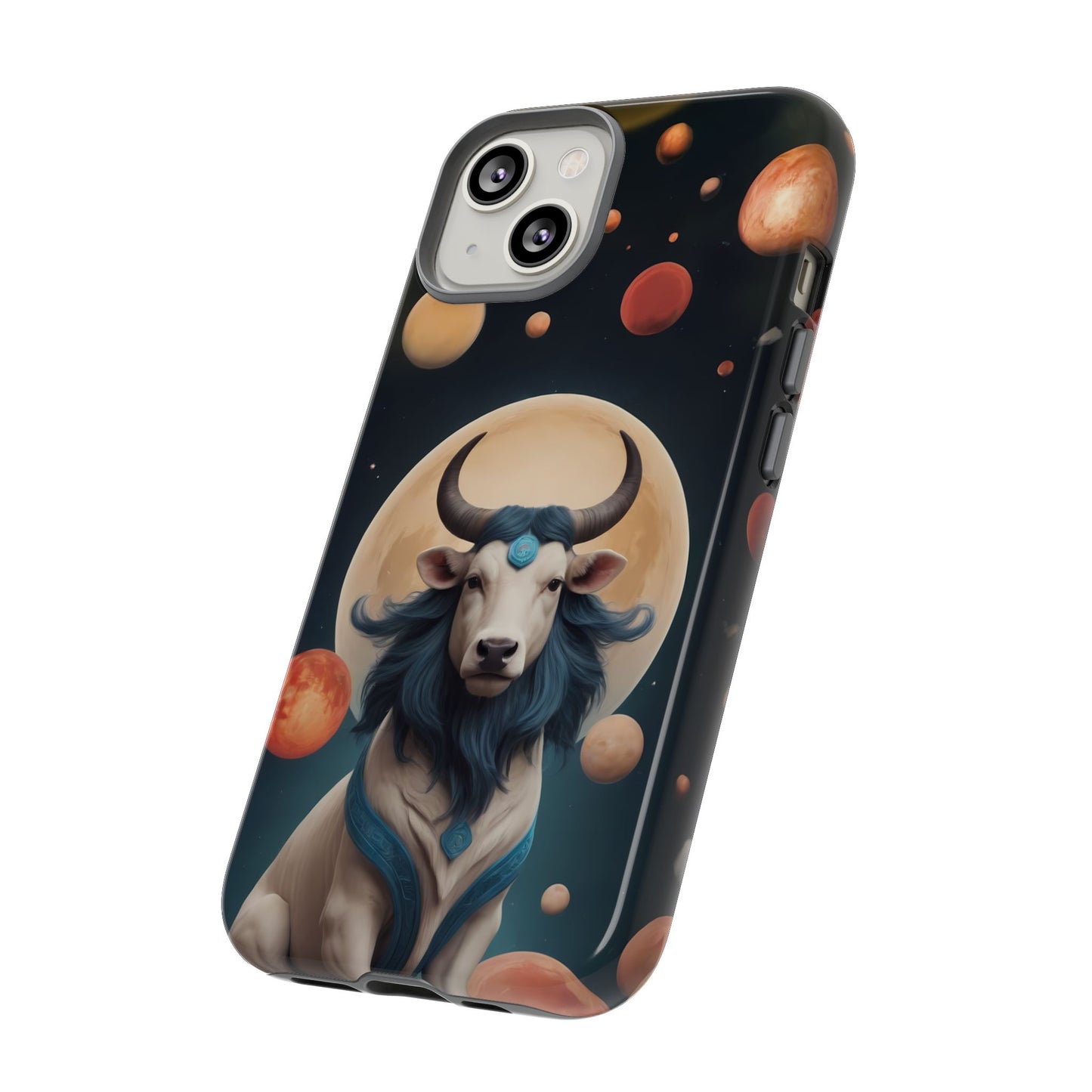 Chinese Zodiac Ox Phone Case for iPhone 8–16 Pro Max, iPhone 8 Plus–13 Mini, iPhone XS–XS Max, iPhone 11–14 Pro Max - Designed by Thalia