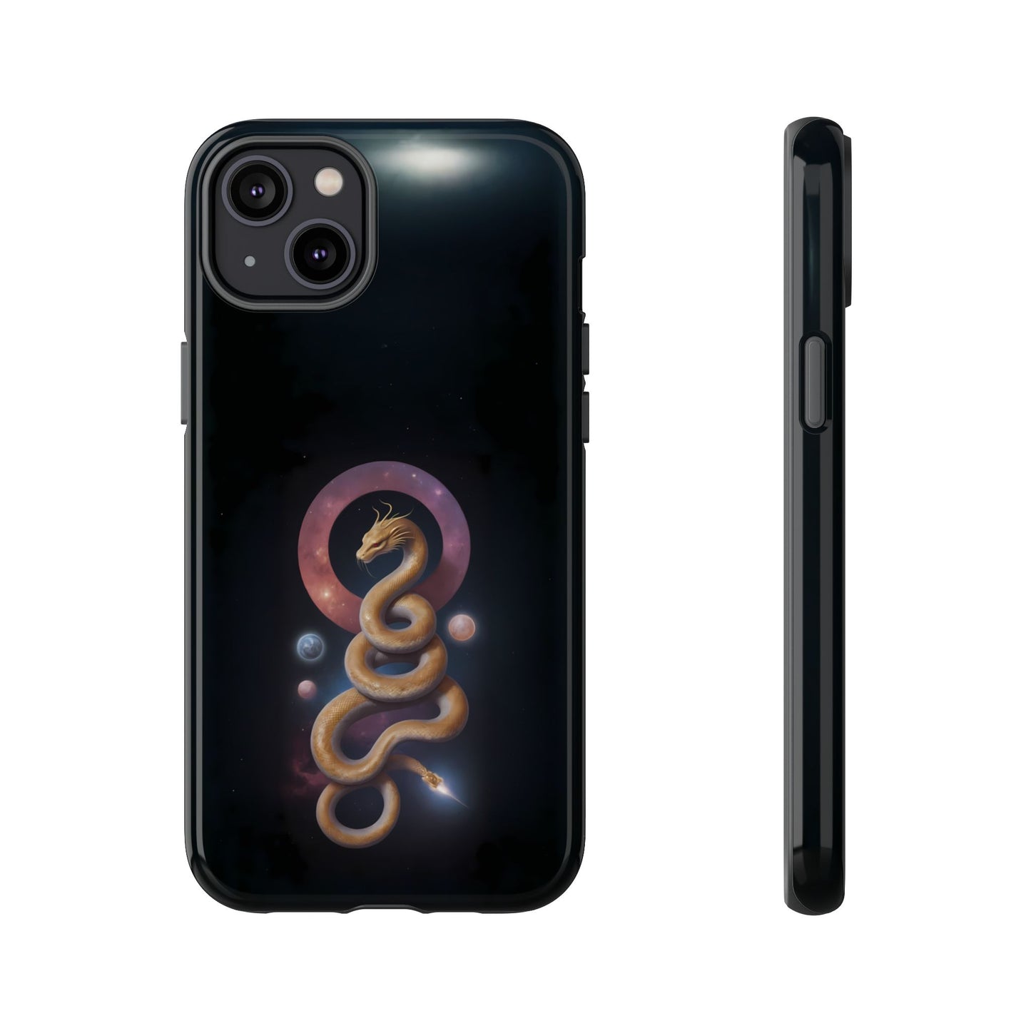 Chinese Zodiac Snake Custom Phone Case for iPhone 8–16 Pro Max, Pixel 5–8 Pro, Galaxy S10–S24 Ultra - Designed by Thalia