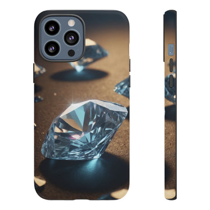 Raining Diamonds Stylish Unique UV Protected Phone Case for iPhone 8–16 Pro Max, iPhone 8 Plus–13 Mini, iPhone XS–XS Max, iPhone 11–14 Pro Max - Designed by Thalia