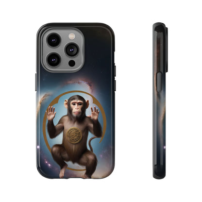 Chinese Zodiac Monkey Custom Phone Case for iPhone 8–16 Pro Max, Pixel 5–8 Pro, Galaxy S10–S24 Ultra - Designed by Thalia