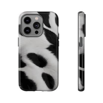 Chic Bovine Elegance Custom Phone Case for iPhone 8–16 Pro Max, iPhone 8 Plus–13 Mini, iPhone XS–XS Max, iPhone 11–14 Pro Max - Designed by Thalia