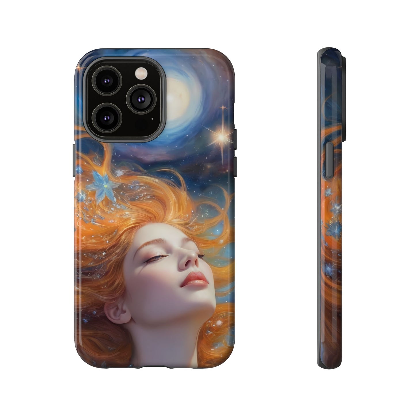 Celestial Dreams Custom Phone Case for iPhone 8–16 Pro Max, iPhone 8 Plus–13 Mini, iPhone XS–XS Max, iPhone 11–14 Pro Max - Designed by Thalia