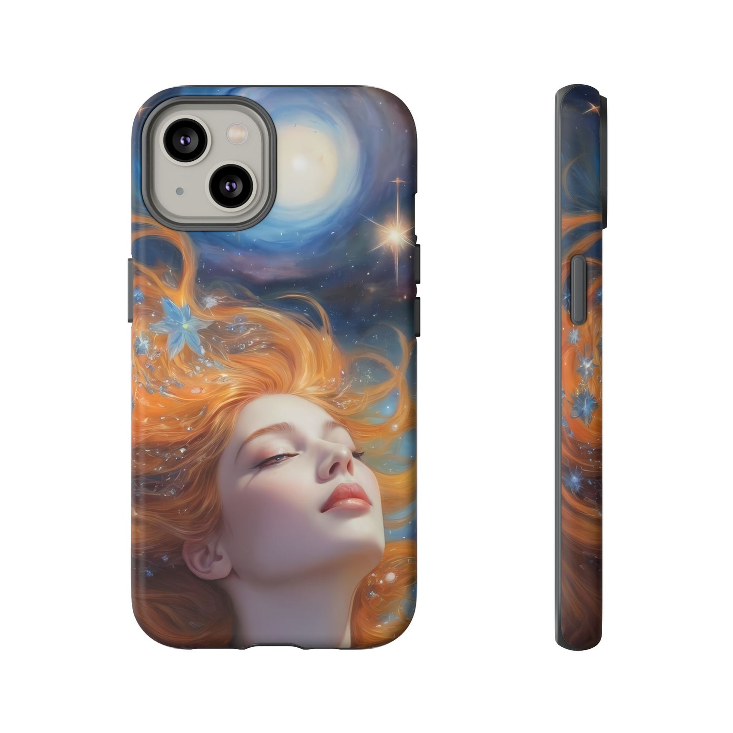 Celestial Dreams Custom Phone Case for iPhone 8–16 Pro Max, iPhone 8 Plus–13 Mini, iPhone XS–XS Max, iPhone 11–14 Pro Max - Designed by Thalia