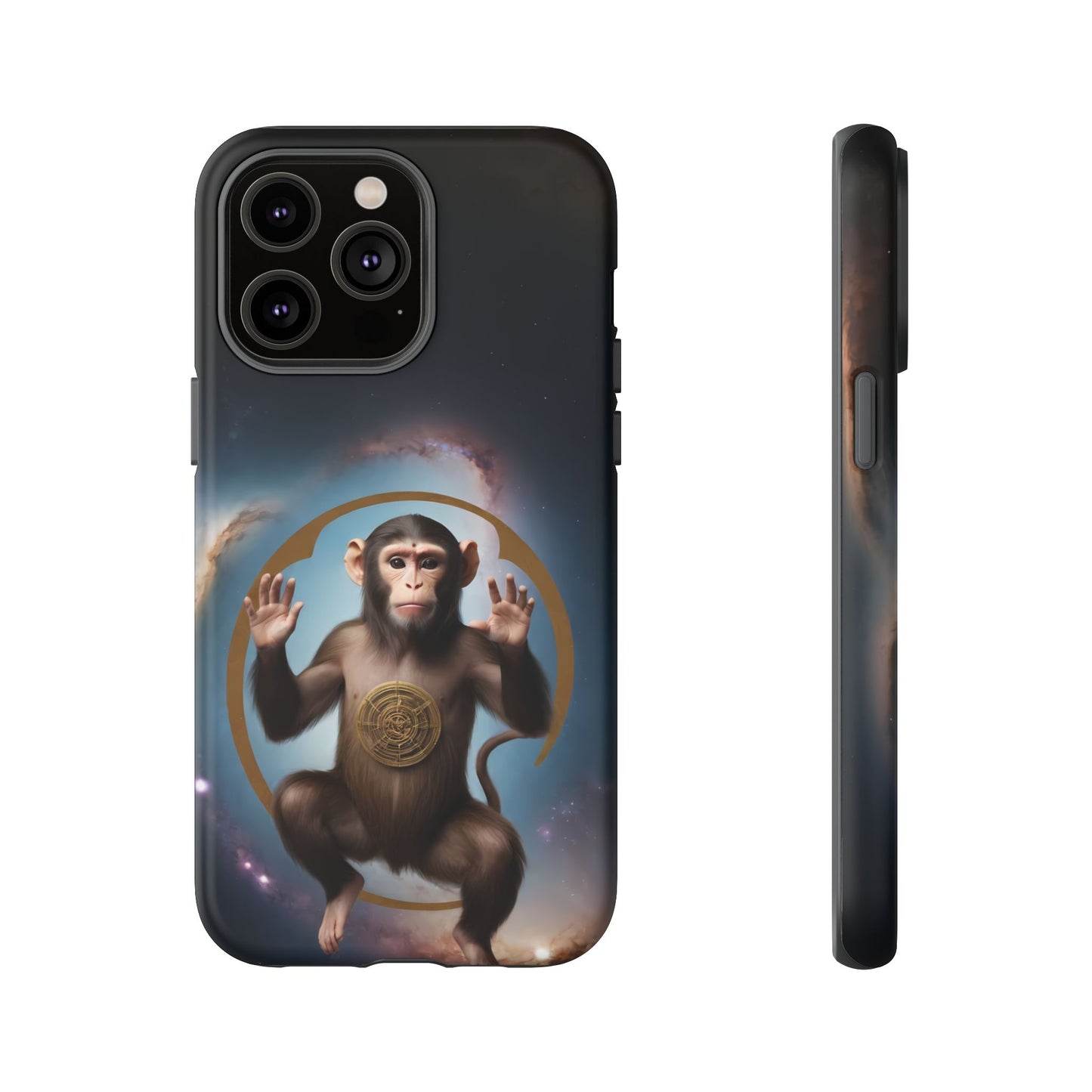 Chinese Zodiac Monkey Custom Phone Case for iPhone 8–16 Pro Max, Pixel 5–8 Pro, Galaxy S10–S24 Ultra - Designed by Thalia