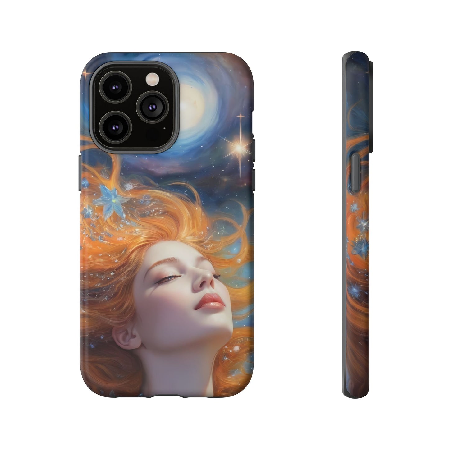 Celestial Dreams Custom Phone Case for iPhone 8–16 Pro Max, iPhone 8 Plus–13 Mini, iPhone XS–XS Max, iPhone 11–14 Pro Max - Designed by Thalia