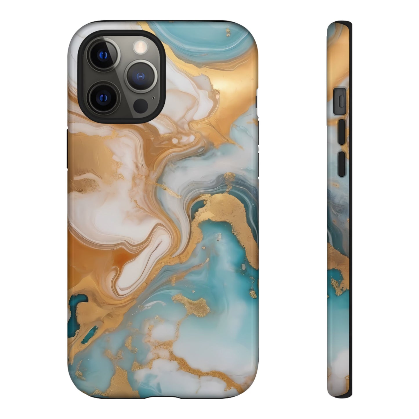 Marble Hues Phone Case for iPhone 8–16 Pro Max, Pixel 5–8 Pro, Galaxy S10–S24 Ultra - Designed by Thalia