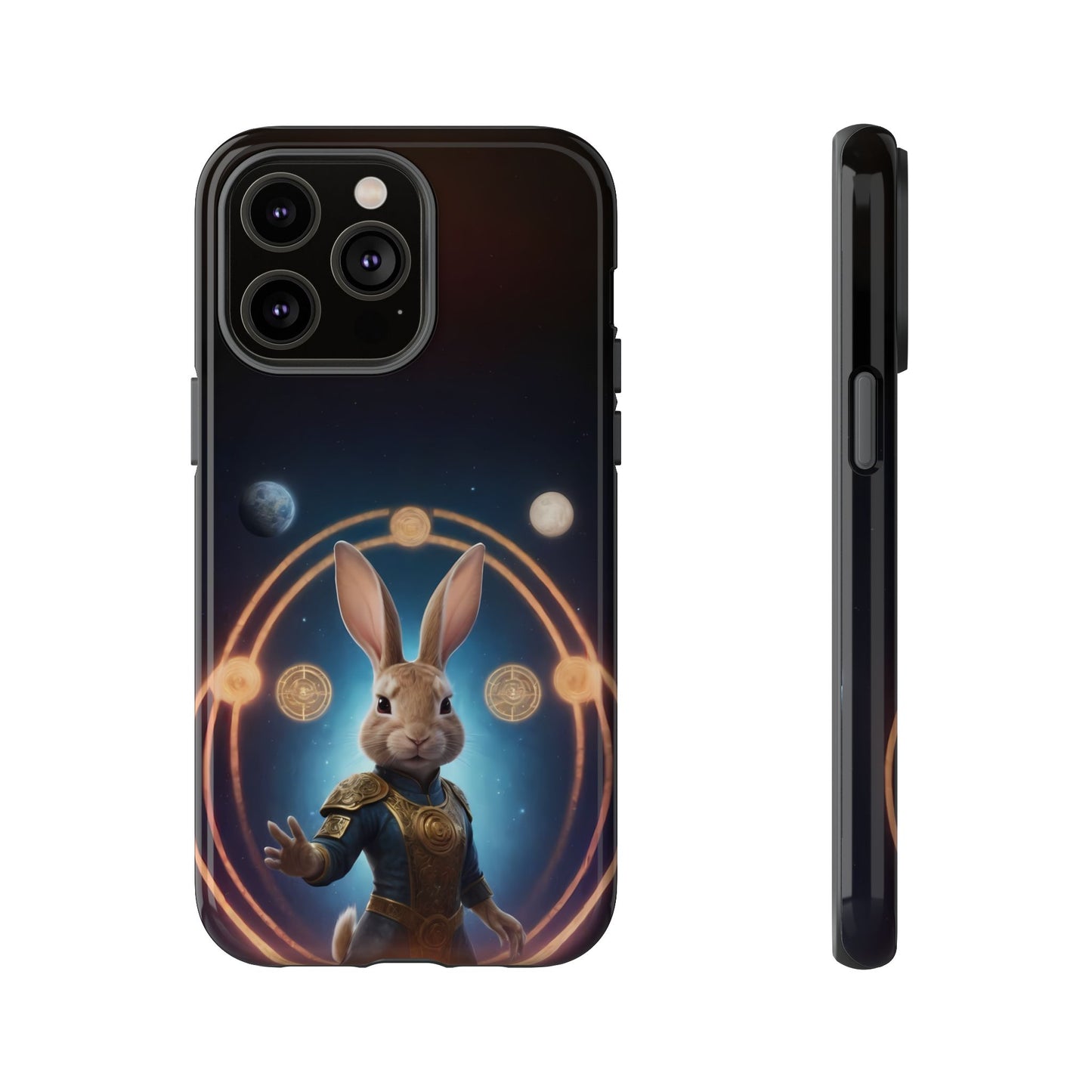 Chinese Zodiac Rabbit Phone Case for iPhone 8–16 Pro Max, iPhone 8 Plus–13 Mini, iPhone XS–XS Max, iPhone 11–14 Pro Max - Designed by Thalia