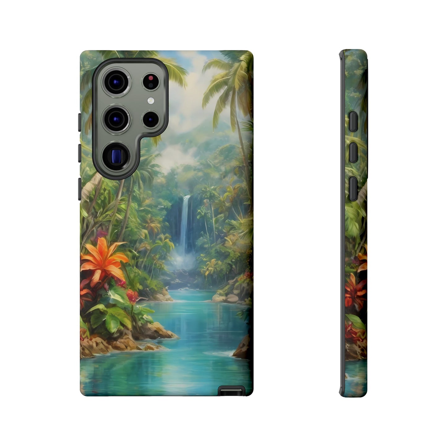 Tropical Paradise Phone Case for iPhone 8–16 Pro Max, Pixel 5–8 Pro, Galaxy S10–S24 Ultra - Designed by Thalia