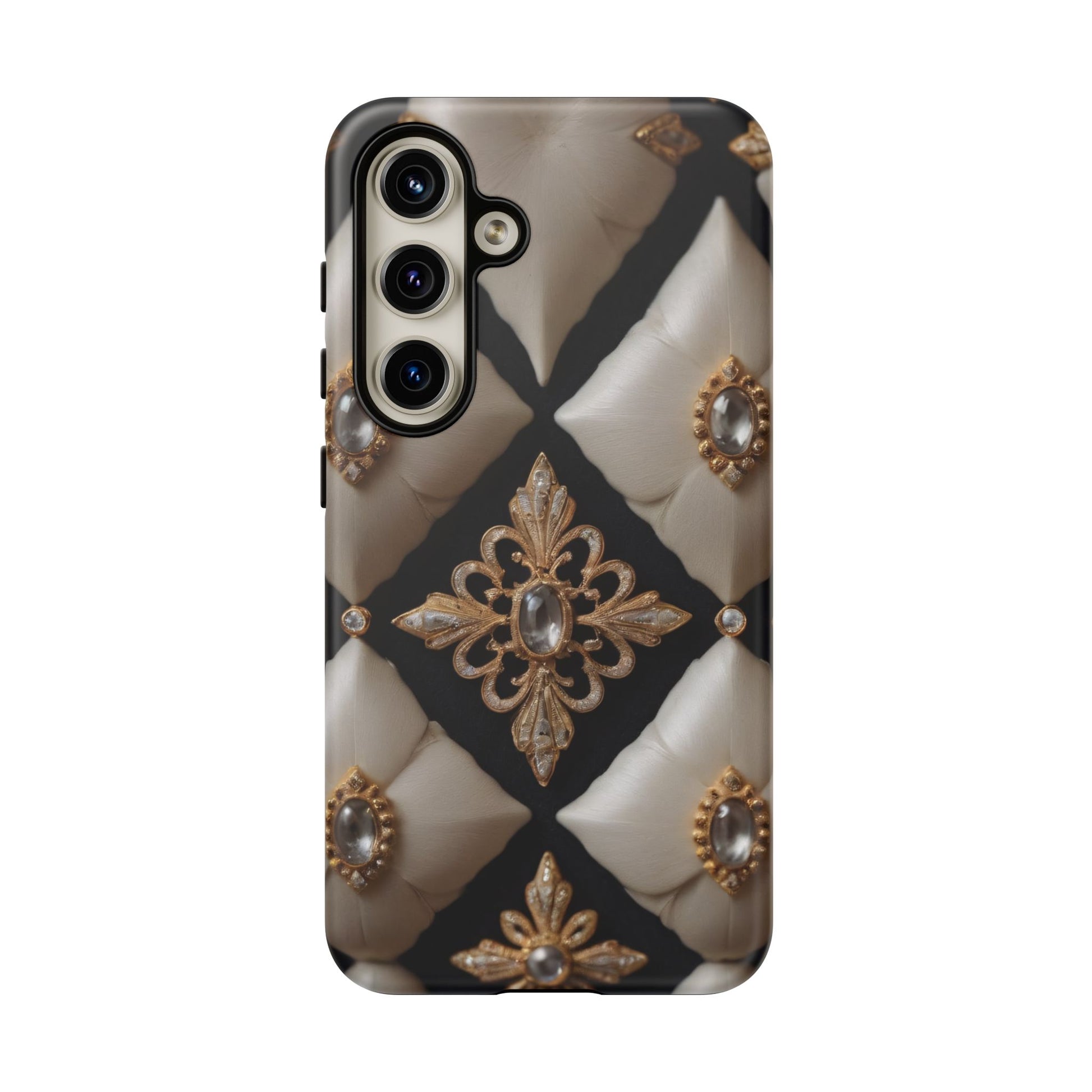 Diamond Solstice Custom Phone Case for iPhone 8–16 Pro Max, Pixel 5–8 Pro, Galaxy S10–S24 Ultra - Designed by Thalia