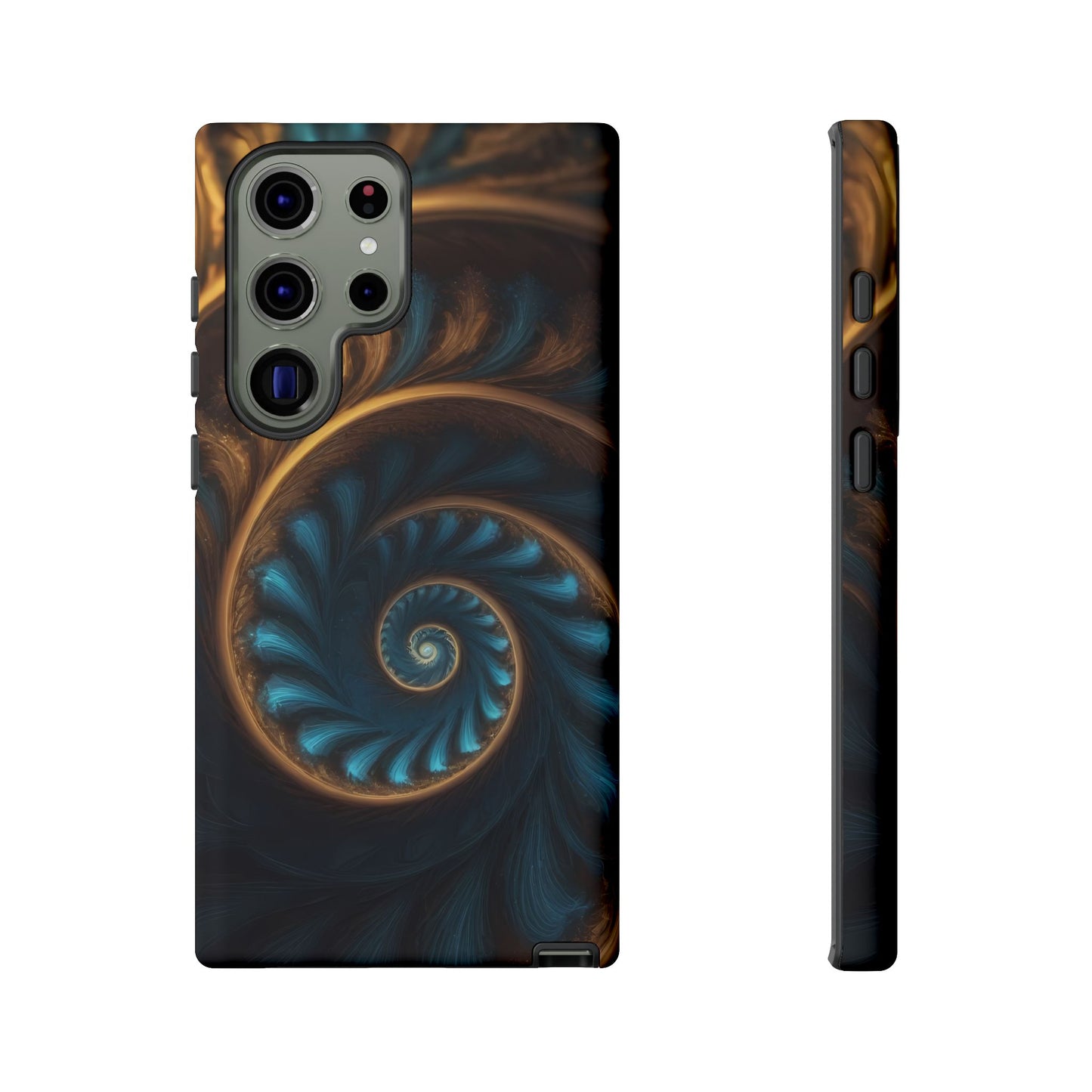 3D Fractal Phone Case for iPhone 8–16 Pro Max, Pixel 5–8 Pro, Galaxy S10–S24 Ultra - Designed by Thalia