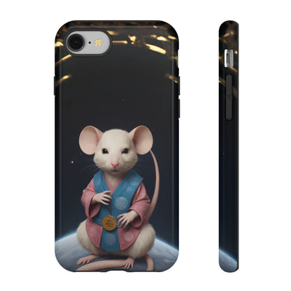 Chinese Zodiac Rat Phone Case for iPhone 8–16 Pro Max, iPhone 8 Plus–13 Mini, iPhone XS–XS Max, iPhone 11–14 Pro Max - Designed by Thalia