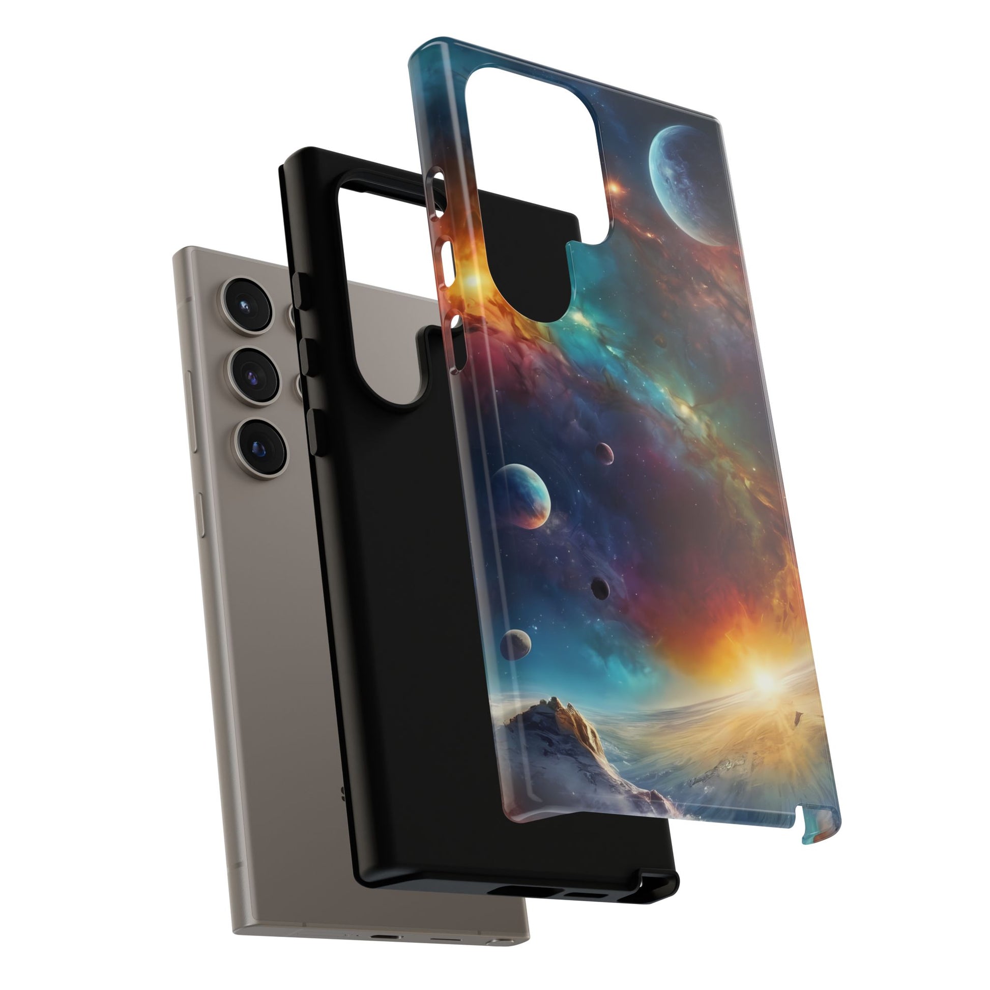 Cosmic Voyage Phone Case for iPhone 8–16 Pro Max, Pixel 5–8 Pro, Galaxy S10–S24 Ultra - Designed by Thalia