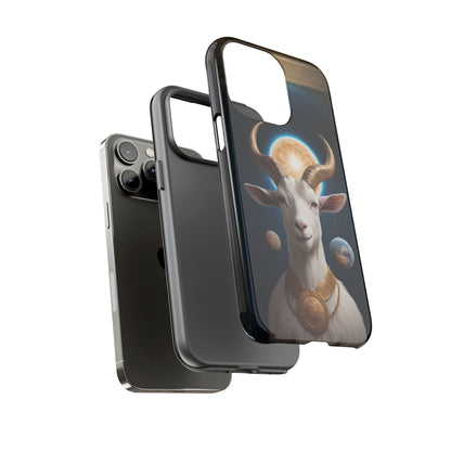 Chinese Zodiac Goat Phone Case for iPhone 8–16 Pro Max, iPhone 8 Plus–13 Mini, iPhone XS–XS Max, iPhone 11–14 Pro Max - Designed by Thalia