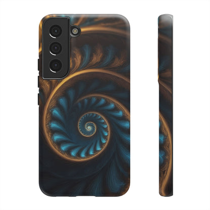 3D Fractal Phone Case for iPhone 8–16 Pro Max, Pixel 5–8 Pro, Galaxy S10–S24 Ultra - Designed by Thalia