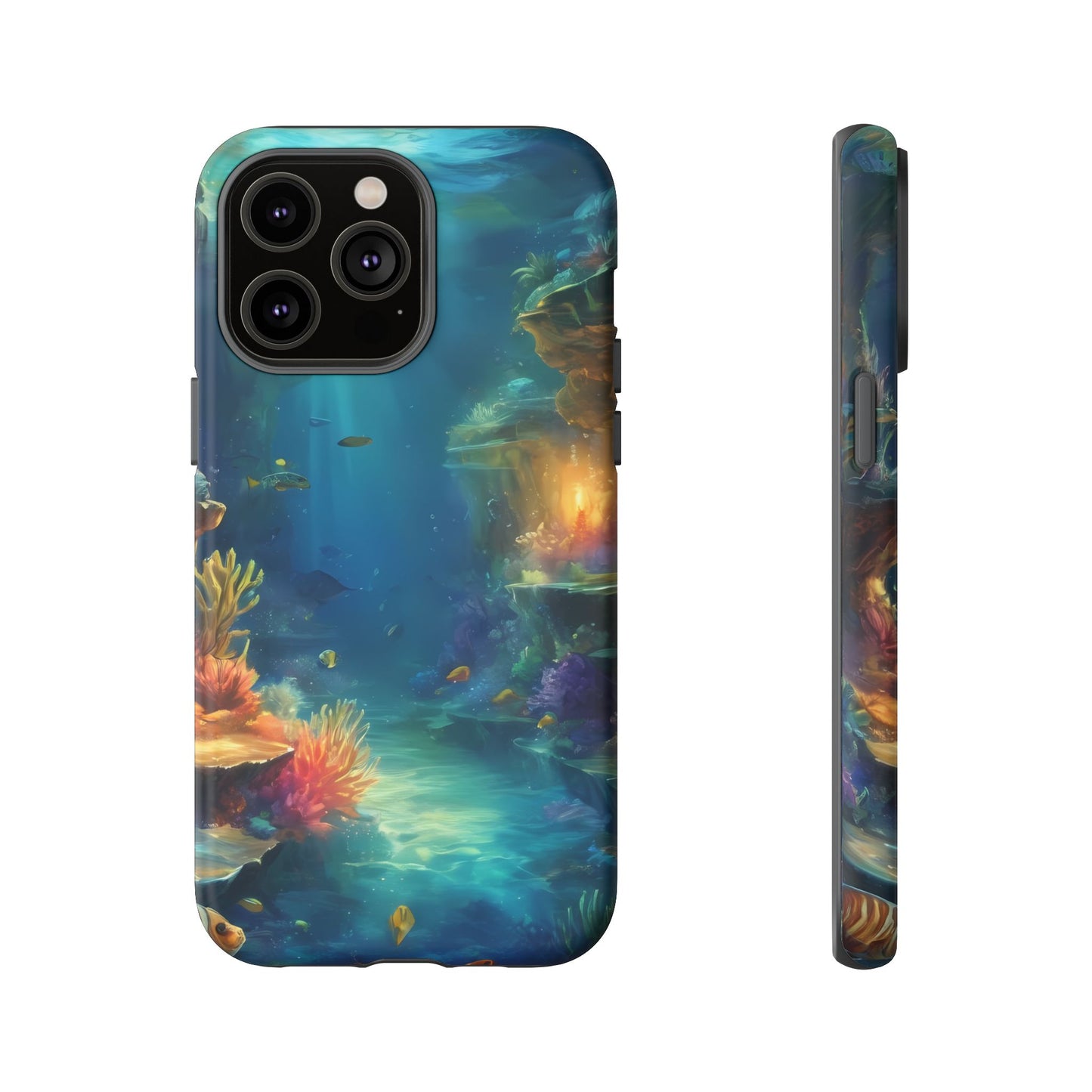 Oceanic Depths Stylish Unique UV Protected Phone Case for iPhone 8–16 Pro Max, iPhone 8 Plus–13 Mini, iPhone XS–XS Max, iPhone 11–14 Pro Max - Designed by Thalia