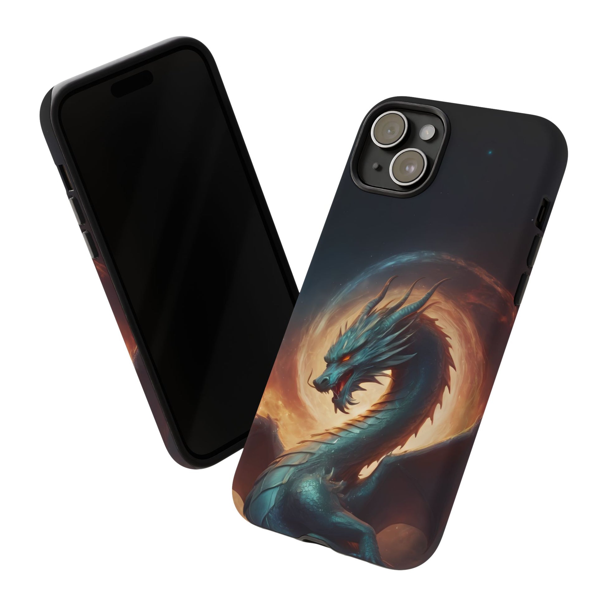 Chinese Zodiac Dragon Phone Case for iPhone 8–16 Pro Max, Pixel 5–8 Pro, Galaxy S10–S24 Ultra - Designed by Thalia